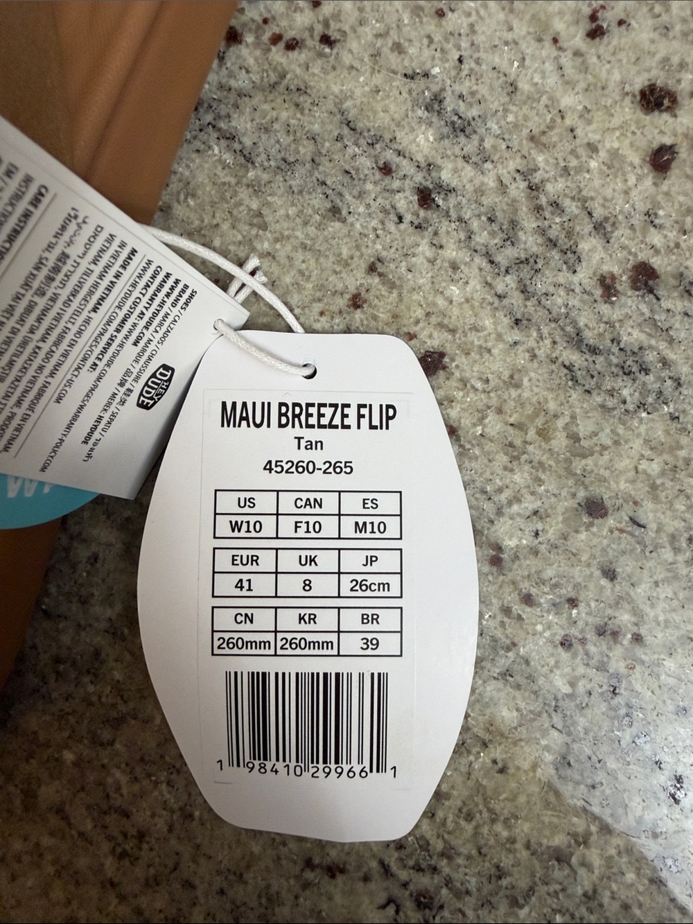 Hey Dude Tan Flip Flop Sandals - Picture 3 of 3